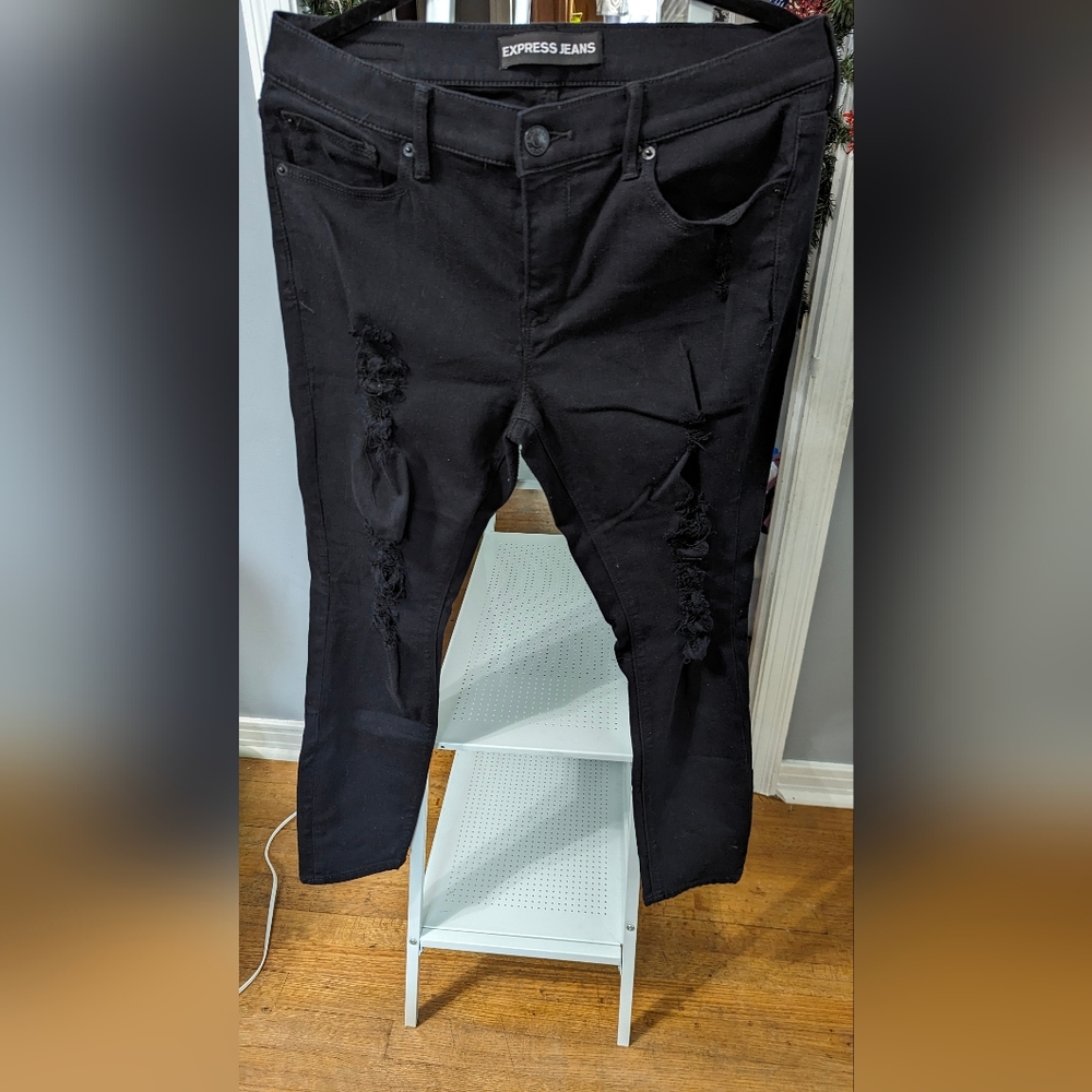 Express Jeans size 12 S Black